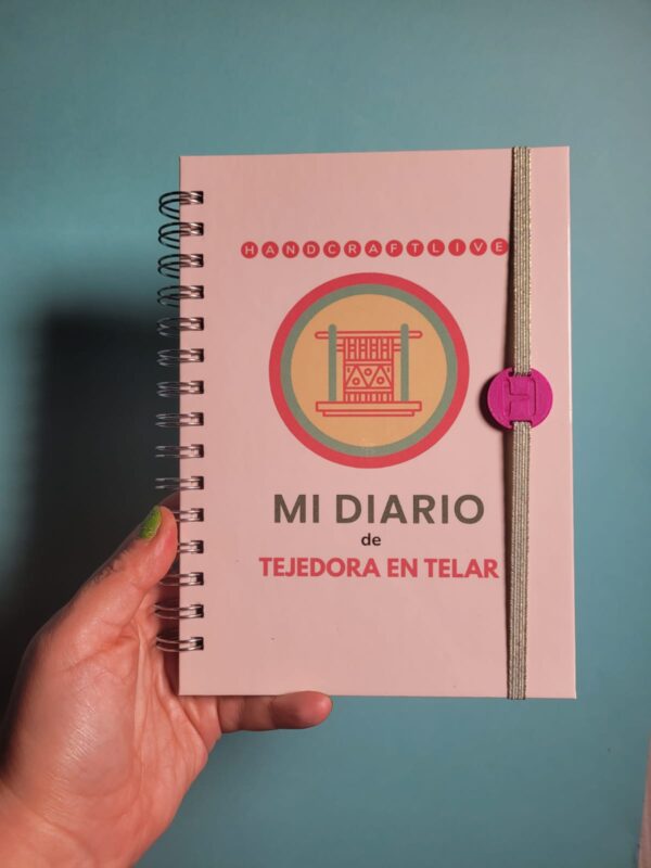Mi diario de tejedora en telar Agenda artesanal para tus proyectos en telar María