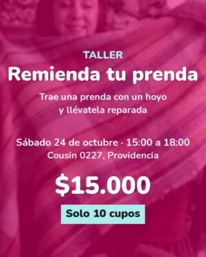 Taller Remienda tu ropa con telar — sábado 24 de octubre